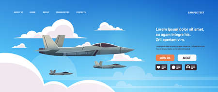 Ukrainian strategic jet fighters in sky special battle transport military equipment concept stop war against Ukraineのイラスト素材