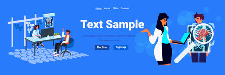 doctor examining liver internal organ X-ray scan of patient on computer monitor health care medical treatmentのイラスト素材