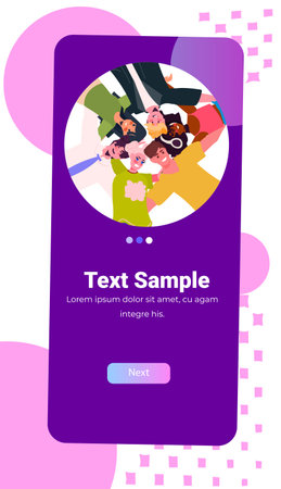 mix race people in trendy clothes embracing generation Z lifestyle concept new modern demography trendのイラスト素材