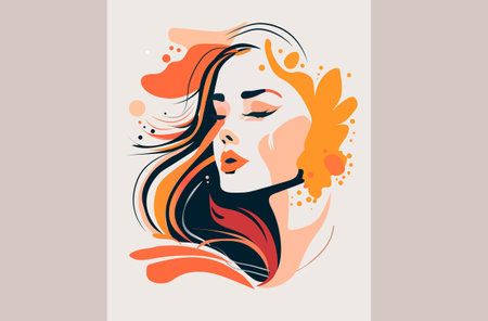 beauty woman with perfect makeup beautiful professional make-up salon make up fashion conceptのイラスト素材