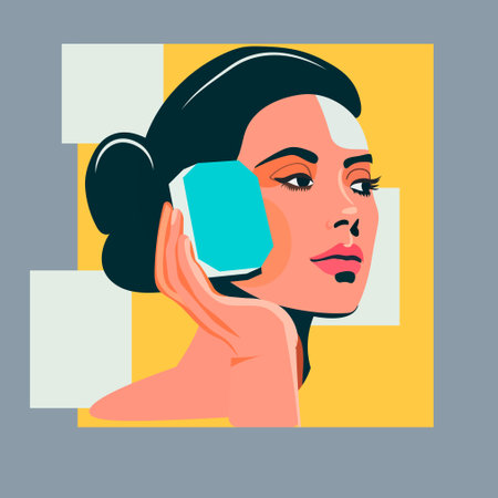 beauty woman with perfect makeup beautiful professional make-up salon make up fashion concept portraitのイラスト素材