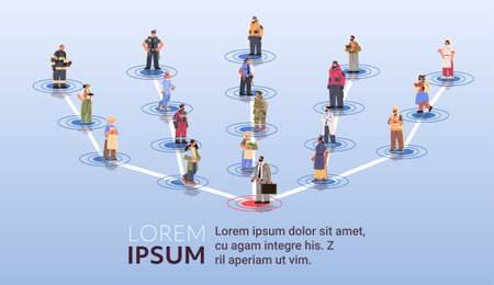 set different occupation people diverse workers of various professions and specialists standing together happy labor day celebrationのイラスト素材