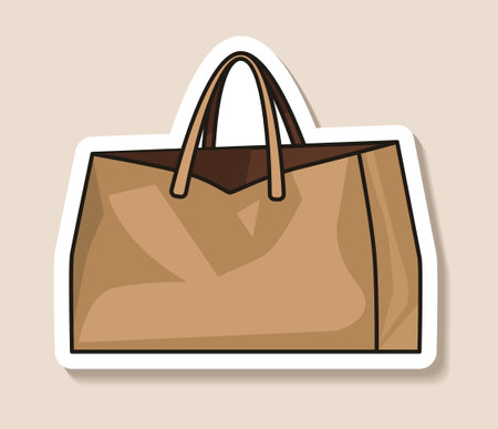 handbag sticker fashion brands clothes and accessories outlet season big sale special offer promotion discountのイラスト素材