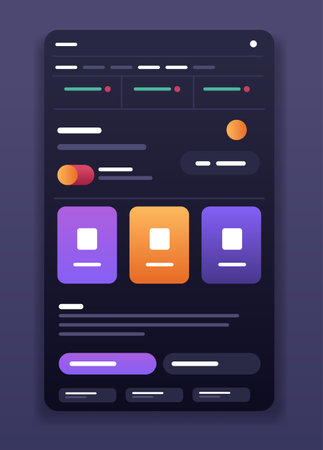 online banking smart wallet payment computer application fintech business investment concept verticalのイラスト素材