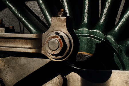 steam locomotive wheels and drive rod