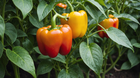 Vibrant Bell Peppers Natures Harvestの素材