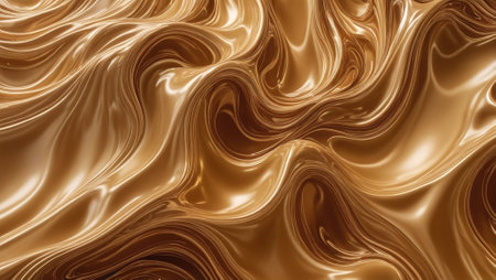 Golden Wave Organic 3D Texture Patternの素材