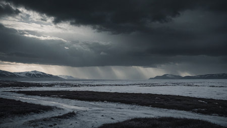 Frozen Wilderness A Haunting Arctic Landscapeの素材
