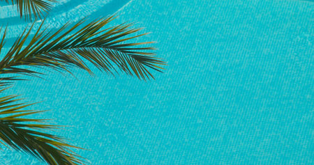 beautiful refreshing blue swimming pool の写真素材