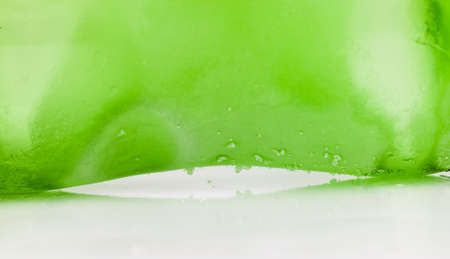 green bottle ice detailの写真素材