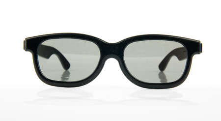 3d glasses isolated in white backgroundの写真素材