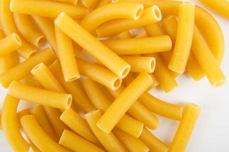 italian pasta isolated in whiteの写真素材