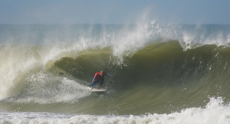 PENICHE, PORTUGAL - OCTOBER 11 : Kelly Slater (USA) in Rip Curl Pro 2010 round 2 October 11, 2010 in...