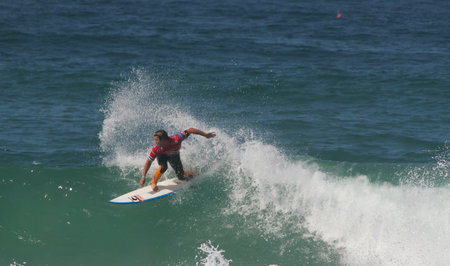 PENICHE, PORTUGAL - OCTOBER 12 : Damien Hobgood (USA) in Rip Curl Pro 2010 round 3 October 12, 2010...