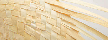 view of straw pattern detailの写真素材