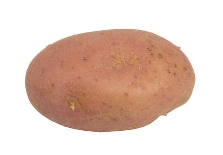 potatoes isolated in white backgroundの写真素材