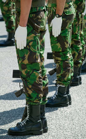 Soldiers in army Paradeのeditorial素材