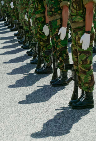 Soldiers in army Paradeのeditorial素材