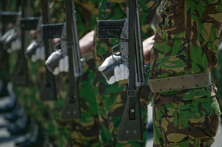 Soldiers in army Paradeのeditorial素材