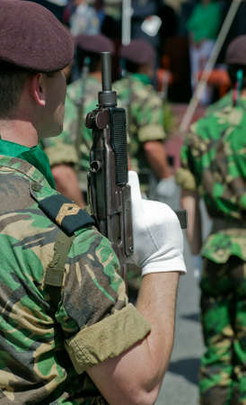 Soldiers in army Paradeのeditorial素材