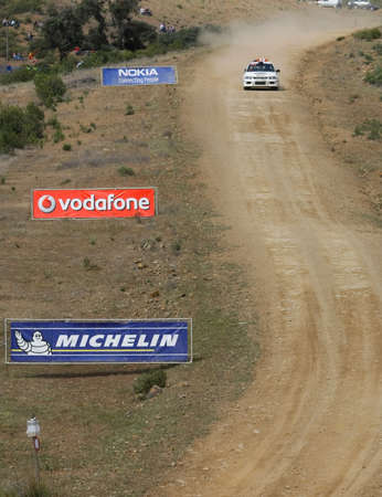 ALGARVE, PORTUGAL - MARCH 31: Safety Car in Rally de Portugal 2012 on March 31, 2012 in Algarve, Portugalのeditorial素材