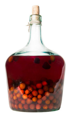 liqour bottle isolated in white