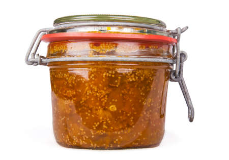 Phisialis jam in glass jarの写真素材