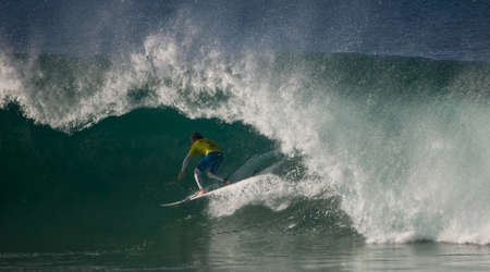 PENICHE, PORTUGAL - OCTOBER 13 : Kieren Perrow (AUS) in Rip Curl Pro Peniche 2012 October 13, 2012 in Peniche, Portugal のeditorial素材