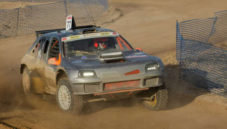 FRONTEIRA, PORTUGAL - DECEMBER 1 : Yann Morize FRA in 24 hours of TT de Fronteira 2013 December 1, 2013 in Fronteira, Portugal のeditorial素材