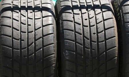 Line of wheelsの写真素材