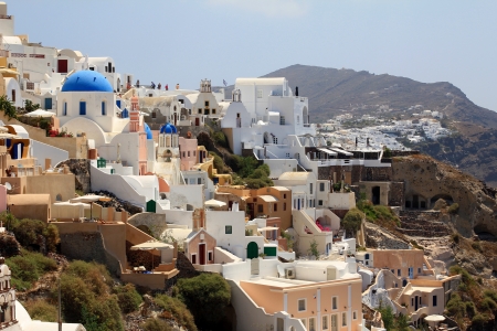 Oia in the morning - Santorini Islandの写真素材