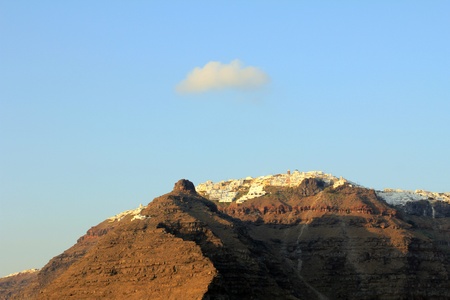 View Of Imerovigli At Sunset - Santorini Islandの写真素材