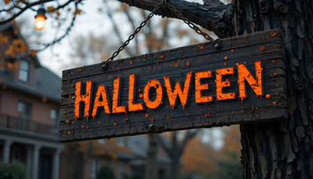 Street Sign the Direction Way to Halloween versus Helloweenの素材