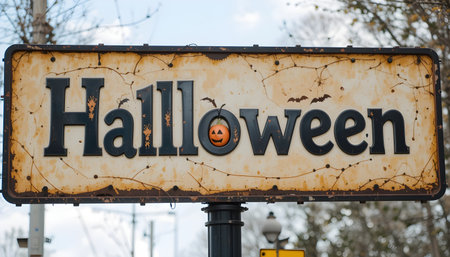 Halloween sign. Halloween sign. Halloween sign. Halloween sign.の素材