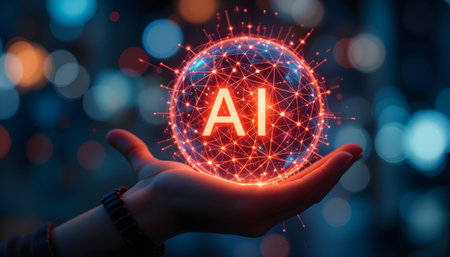 AI Artificial intelligence (AI) and machine learning concept. Business, modern technology and internet concept.の素材