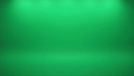 Green gradient abstract background with spotlight. Vector illustration for your graphic design.の素材