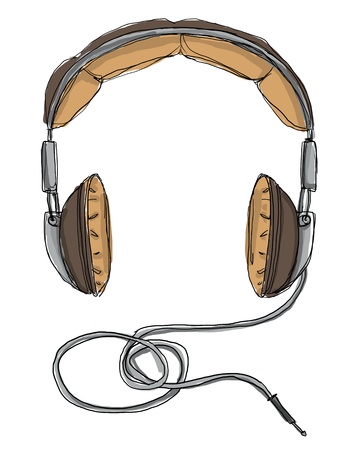 Earphone vintageの写真素材
