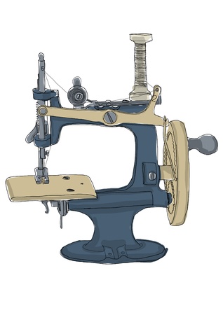 sewing  old vintageの写真素材