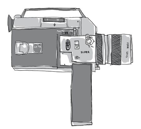 super 8 Camera  film vintageの写真素材