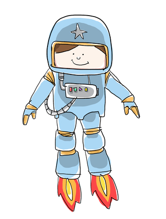 spaceboy cute の写真素材