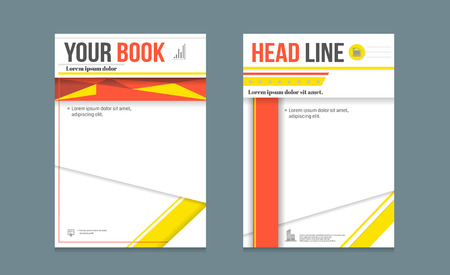 cover book design template vector,brochure flyer  background, layout  A4 paper sizeのイラスト素材