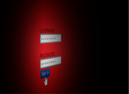 password concept hacking internet social network Vector Illustrationのイラスト素材