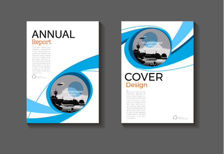 Circle design modern book cover abstract Brochure cover  template,annual report, magazine and flyer.のイラスト素材