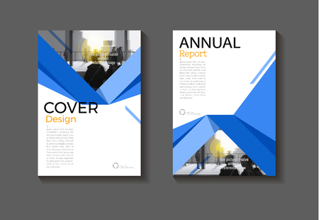 blue cover design modern  background  book cover abstract Brochure cover  template, annual report, magazine and flyer layout.のイラスト素材