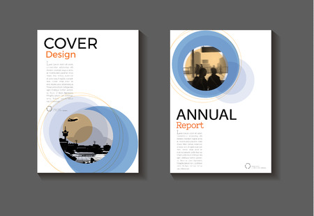 layout  blue abstract background modern cover design modern book cover Brochure cover  template,annual report, magazine and flyer Vector a4のイラスト素材
