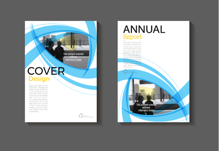 blue layout blue abstract background modern cover design modern book cover Brochure cover template,annual report, magazine and flyer Vector a4のイラスト素材