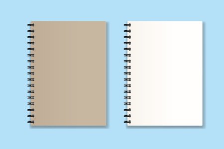 spiral notebook  vector Realistic illustrationのイラスト素材
