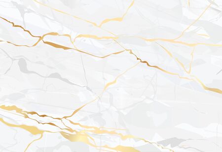 Marble vector golden background  art Realistic texture illustrationのイラスト素材