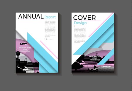 blue and pink cover background modern design modern book cover Brochure cover  template,annual report, magazine and flyer layout Vector a4のイラスト素材