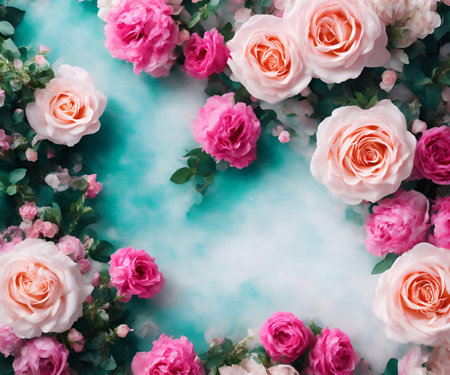 Background for valentine's day, wedding, greeting card, birthday,generative ai illustrationの素材